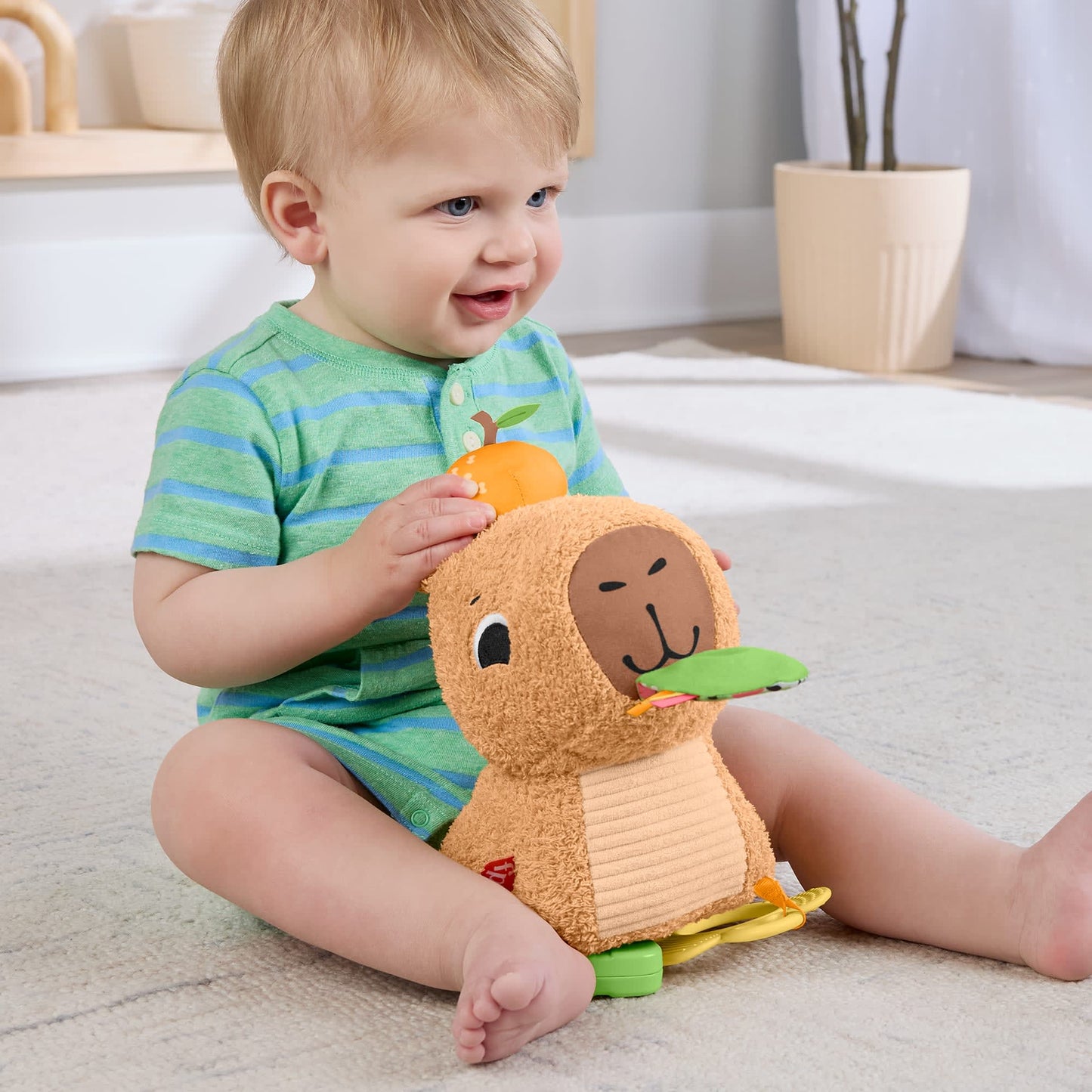 Fisher-Price®  Capy Gourmand Doux, Jouet Sensoriel Pour Nouveau-Nés