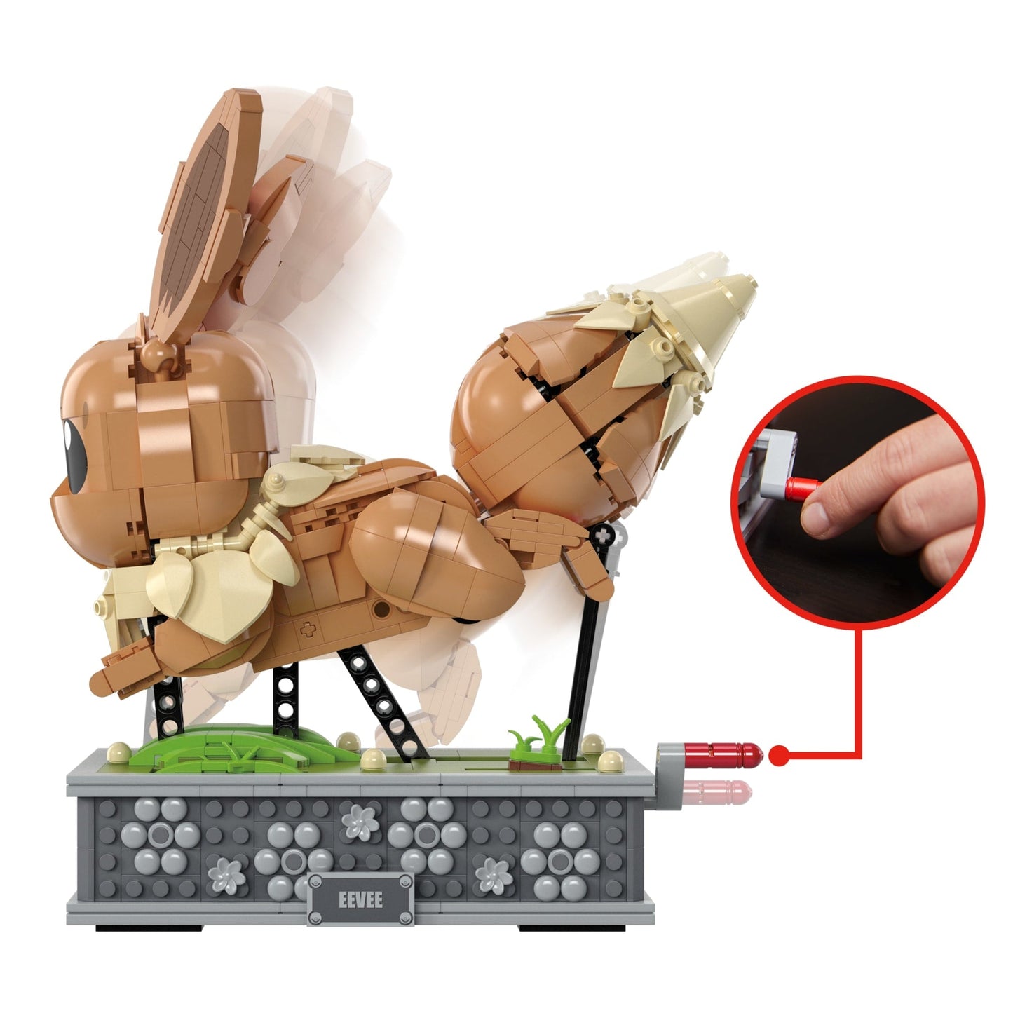 MEGA Pokémon Juguete de Construcción Eevee con movimiento