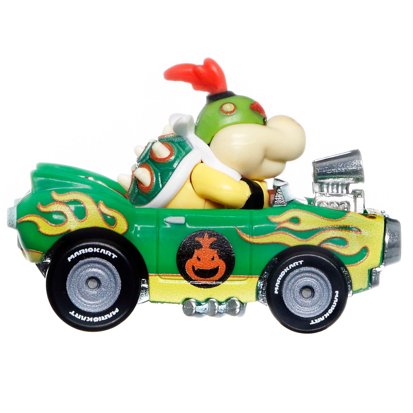 Hot Wheels Mario Kart Vehículo de Juguete Bowser Jr Flame Flyer