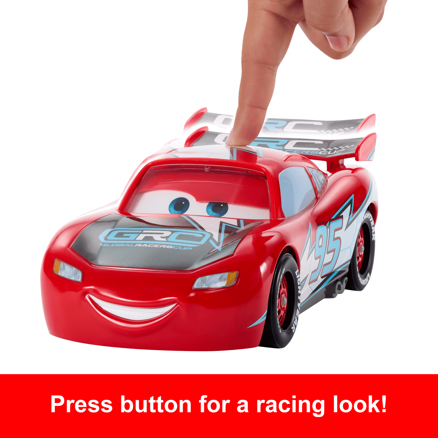 Disney And Pixar Cars Global Racers Cup Drift & Race Lightning Mcqueen Toy Vehicle With 2 Modes